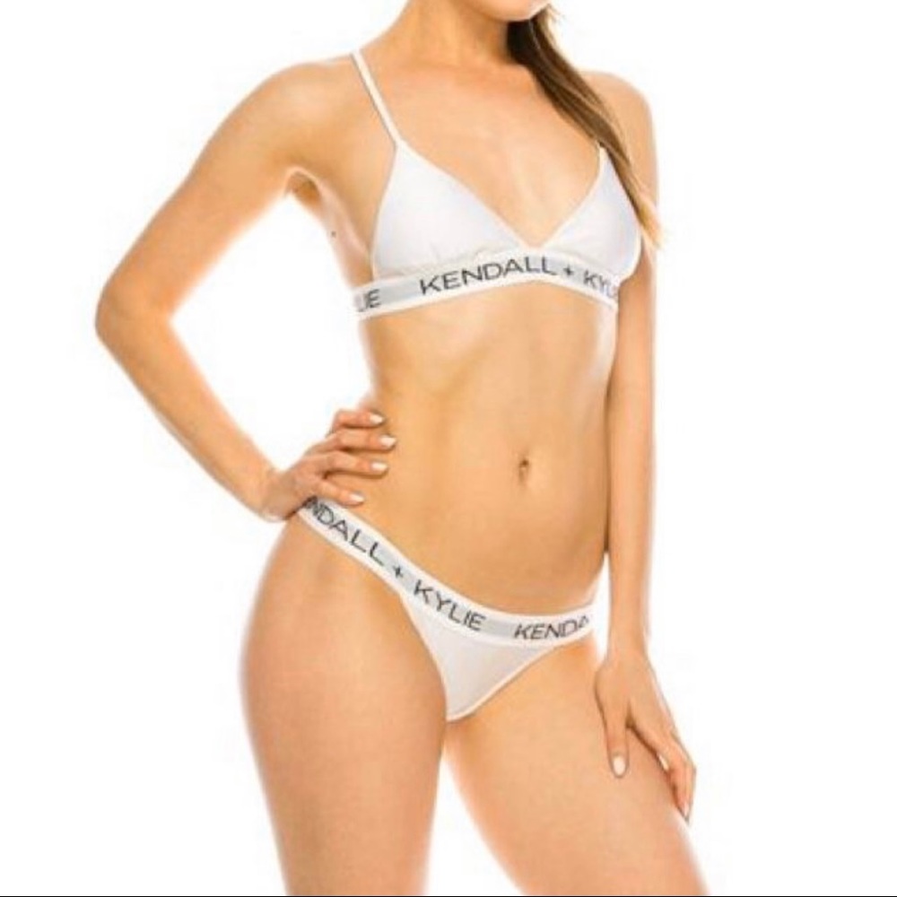 Kendall & Kylie white bikini set L